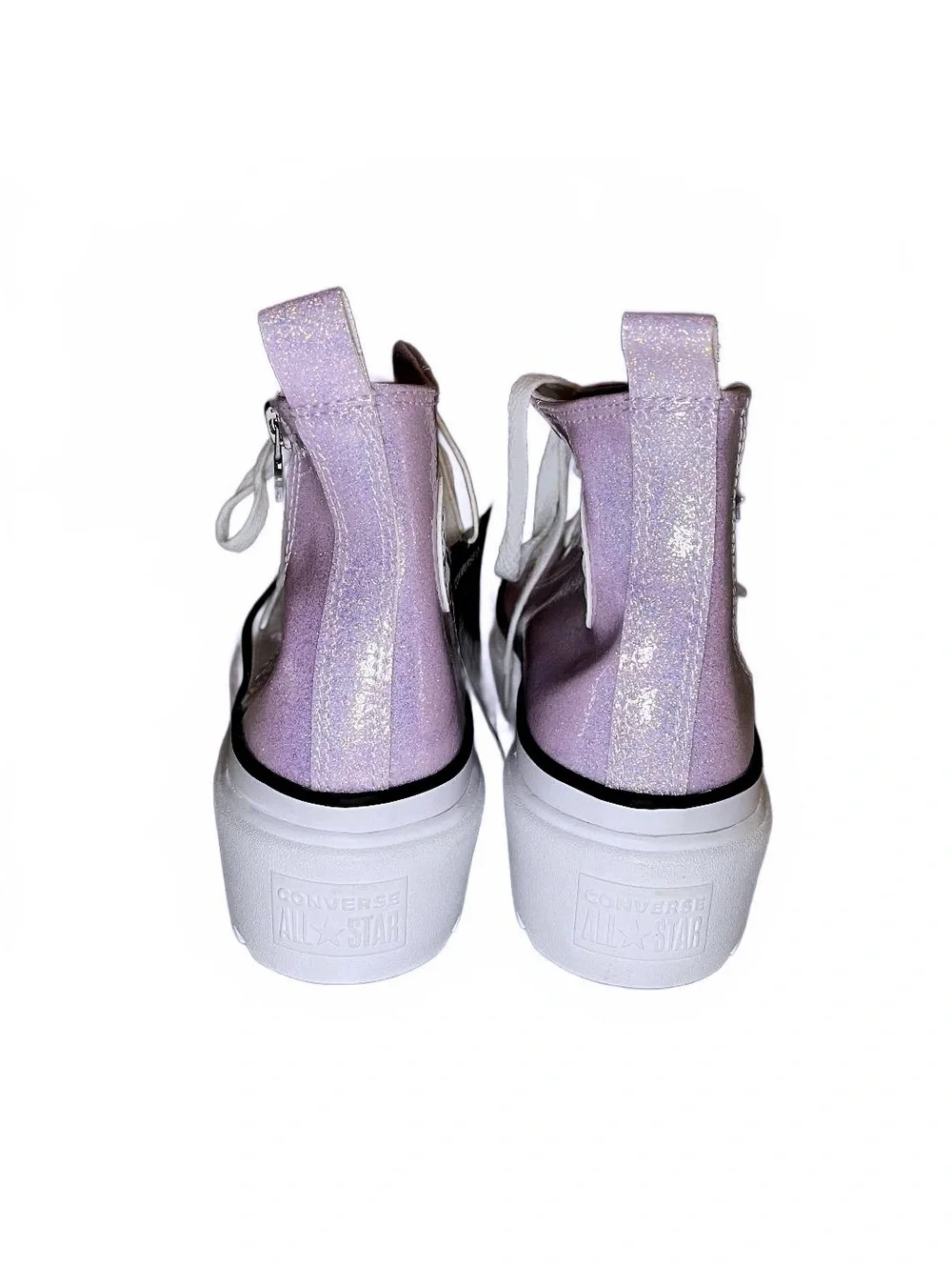 Converse Platform Purple Glitter High Top Sneakers Youth 7/Women’s 8.5